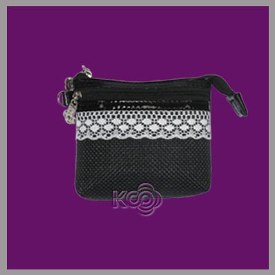 蕾丝小钱包（黑） - Z-B0001-4