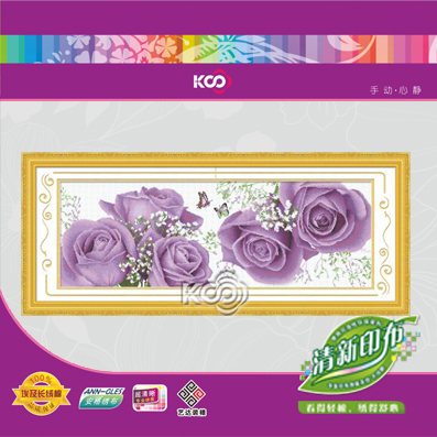 玫瑰物语(紫) - Y618234 - KS十字绣