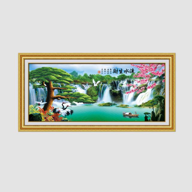 流水生财-财富版 - D021004 - KS十字绣