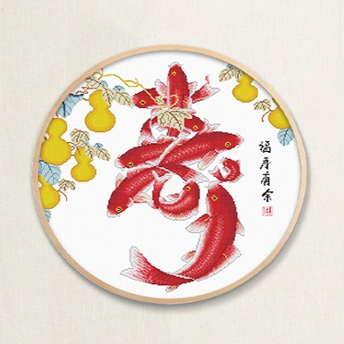 Y615262 福寿有余 - Y615262 - KS十字绣