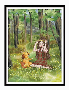 Y610520 森林日记-花花女孩 - Y610520 - KS十字绣