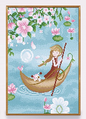 Y610513 有你相伴(11CT浅棕/满绣) - Y610513 - KS十字绣