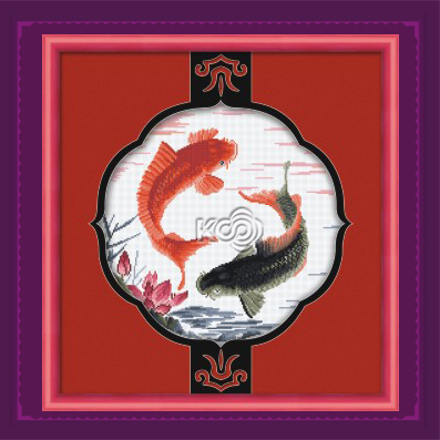 鱼跃祥和 - 612510 - KS十字绣