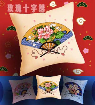牡丹扇子 - KS-BP054 - KS十字绣